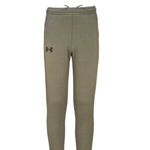 NWT Under Armour Boys Athletic fit Fleece Joggers Olive Green
